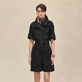 エルメス HERMES　ショートパンツ　麻 HERMES - HERMES エルメス ショートパンツ S 黒 【古着】【中古