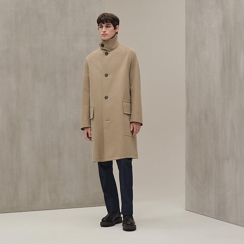 HERMESコートフレアーラインレア HERMESコートフレアーラインレア コート 《アレクシィ》 - ブルー - 60