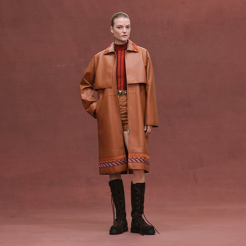 コート 刺繍入り - マロン | Hermès - エルメス-公式サイト