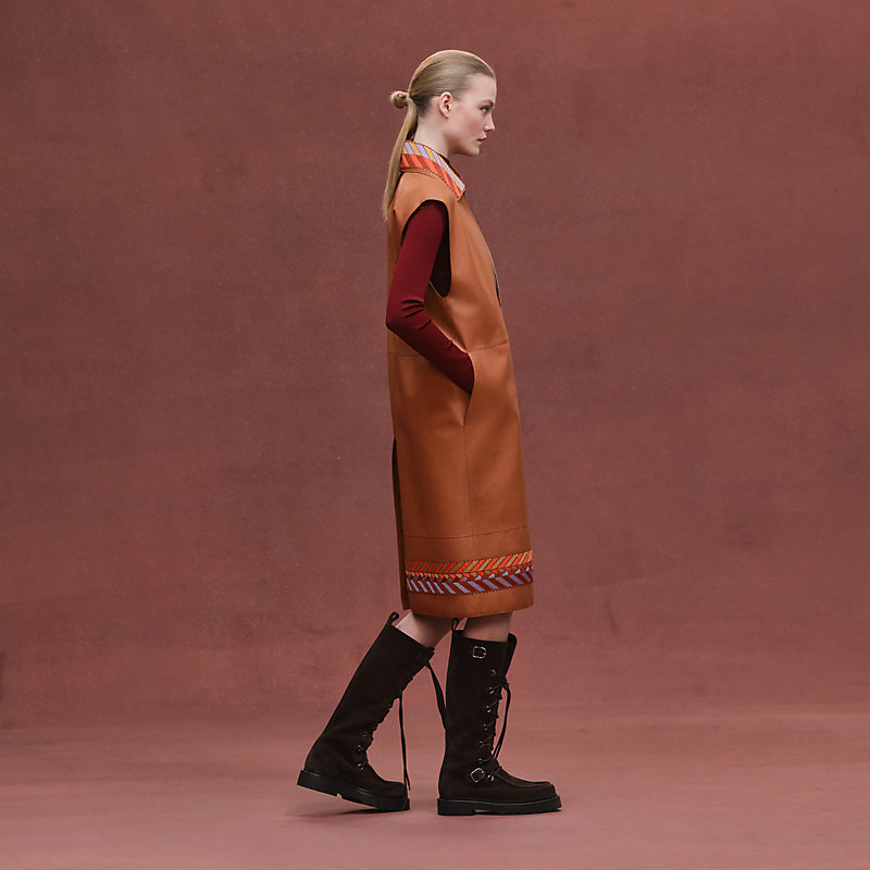 コート 刺繍入り - マロン | Hermès - エルメス-公式サイト