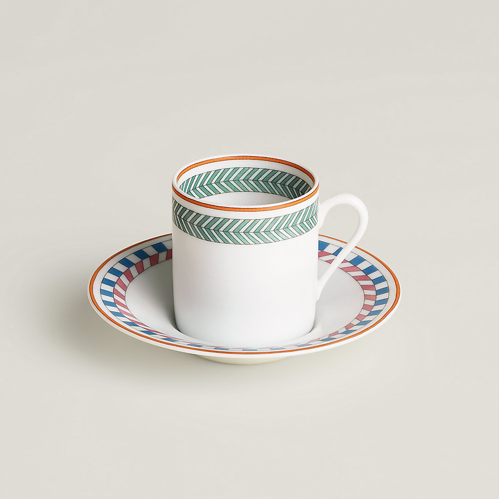 コーヒーカップ&ソーサー 〈エルメス・アン・コントルポワン〉 No3 コーヒーカップ&ソーサー 〈エルメス・アン・コントルポワン〉 No3