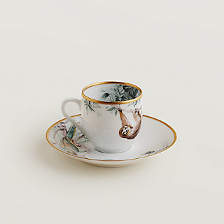コーヒーカップ＆ソーサー 〈赤道直下のスケッチ〉 | Hermès 