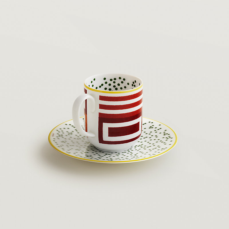 HERMES エルメス イポモビル コーヒーカップ＆ソーサー セット No.1