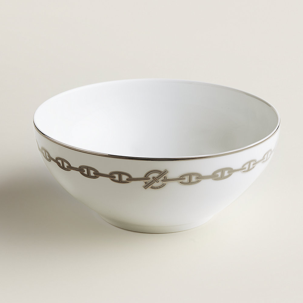 サラダボウル 〈シェーヌ・ダンクル〉 プラチナ | Hermès - エルメス