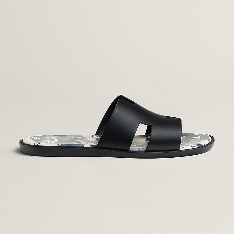 HERMES エルメス サンダル アンピール #38.5 黒 (ブラック