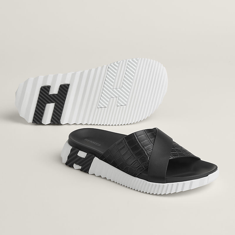 今日だけ値下げ！HERMESエルメス◯サンダル黒インフラ 今日だけ値下げ