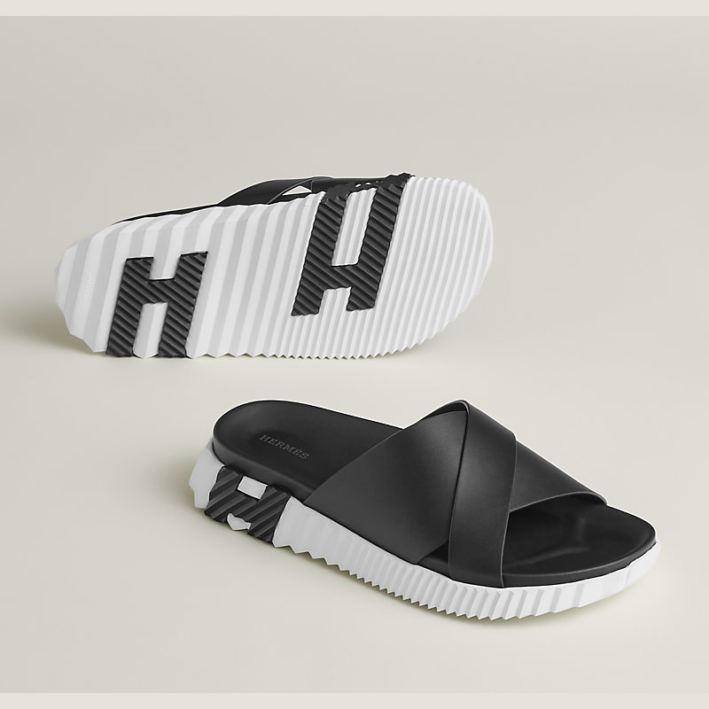 サンダル 《インフラ》 - ブラック | Hermès - エルメス-公式サイト サンダル 《インフラ》 - ブラック | Hermès - エルメス-公式サイト