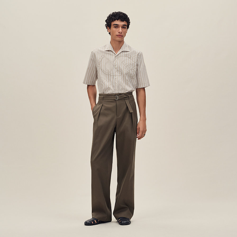 シャツ ダイアゴナル 《エプロン・ドール》 3Dストライプ | Hermès