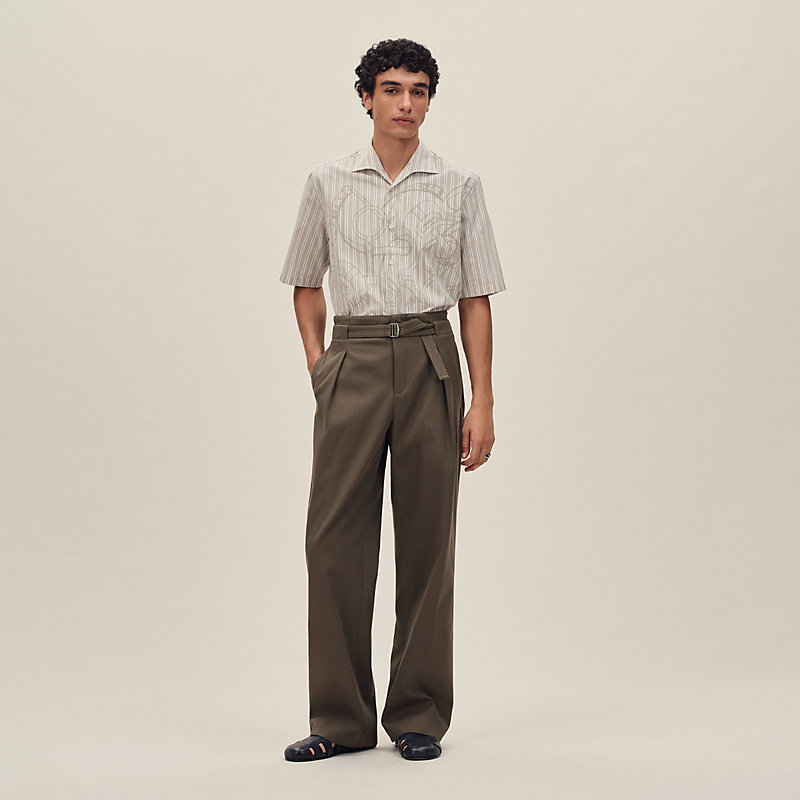 エルメス　エプロン シャツ ダイアゴナル 《エプロン・ドール》 3Dストライプ | Hermès