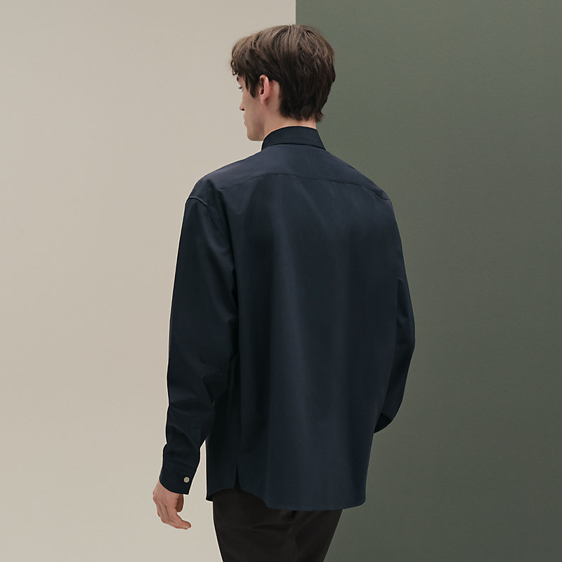 シャツ ボクシーフィット ダブルフロント - マロン - 39