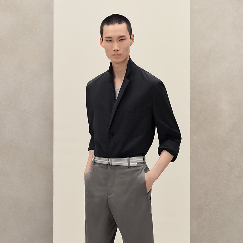 美品　HERMES エルメス　クリッククラック　シャツ　ブラウス　ジャケット シャツジャケット HERMES(エルメス) シャツ(メンズ) - ブランド通販のBUYMA