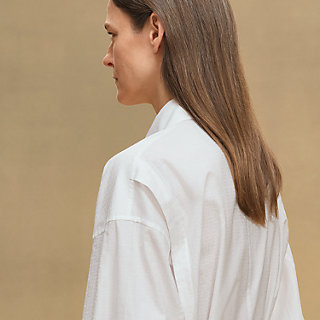 シャツドレス 《モザイク》モチーフ - ホワイト | Hermès - エルメス