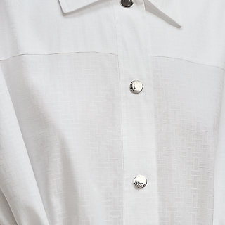 シャツドレス 《モザイク》モチーフ - ホワイト | Hermès - エルメス