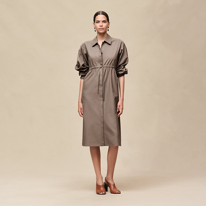 シャツドレス 《モザイク》モチーフ | Hermès - エルメス-公式サイト