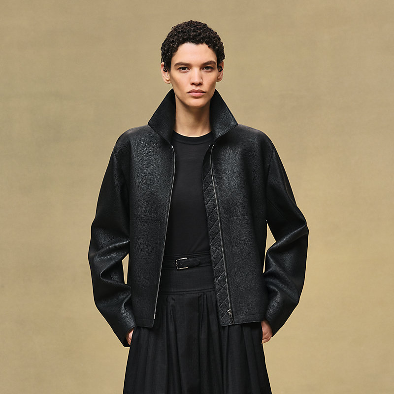 ショートジャケット ウォッシュド・ディアスキン | Hermès - エルメス