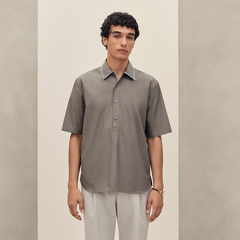 エルメス スキッパー ショートスリーブ グレー ショートスリーブシャツ | Hermès - エルメス-公式サイト