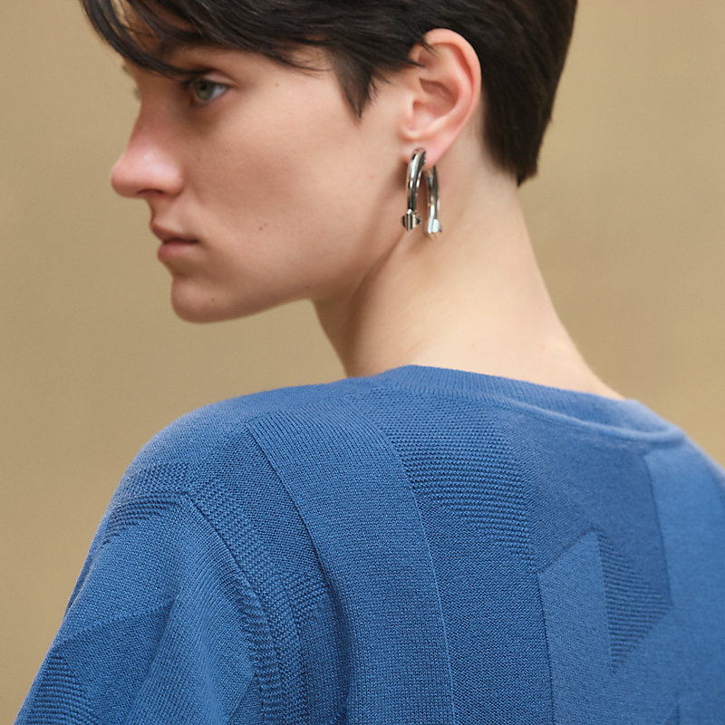 ショートスリーブニット 《H》モチーフ - ブルー | Hermès - エルメス