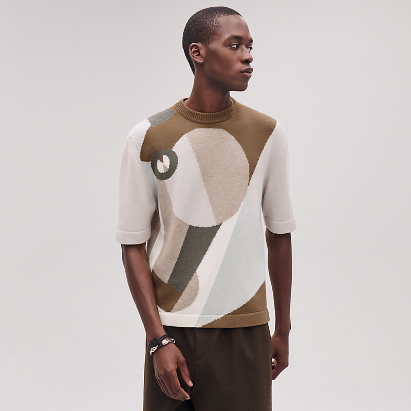 【新品】24春夏エルメスショートスリーブニットスコットランドカシミア 新品】24春夏エルメスショートスリーブニットスコットランドカシミア