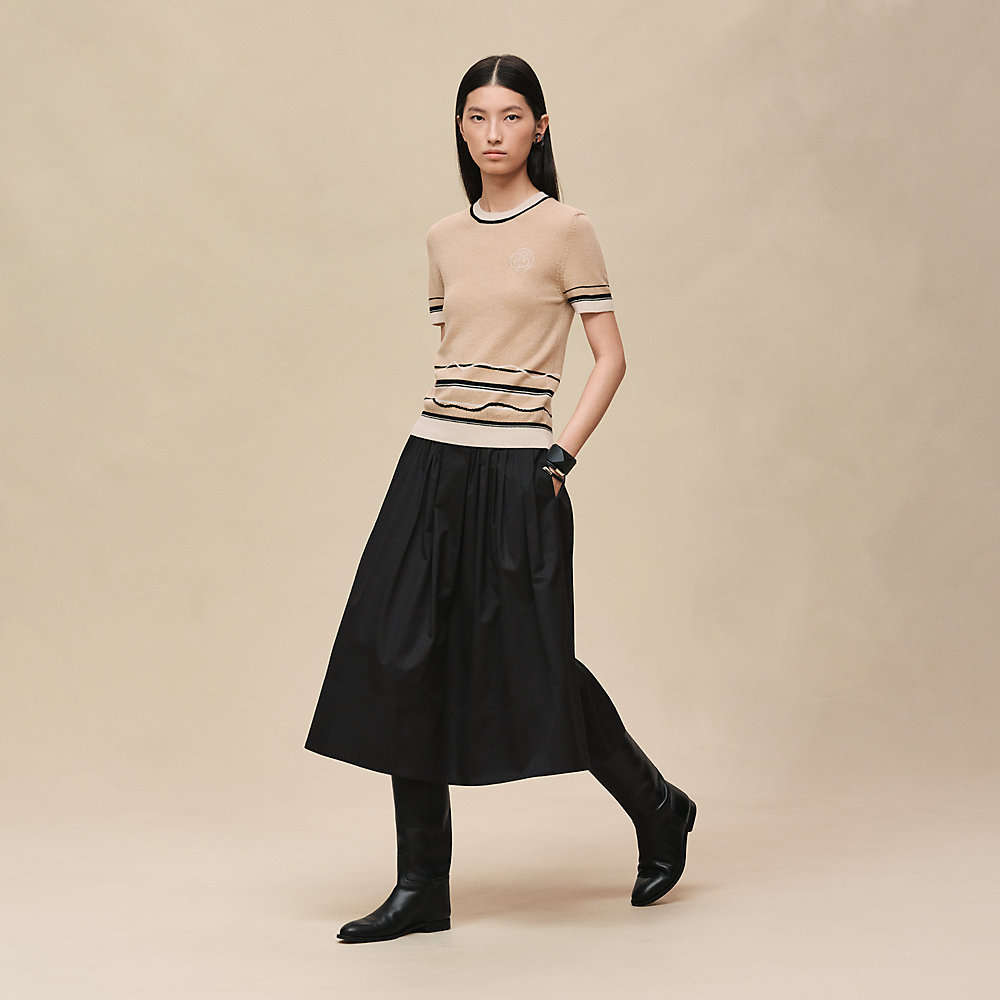 ショートスリーブニット 《エクスリブリス》モチーフ | Hermès
