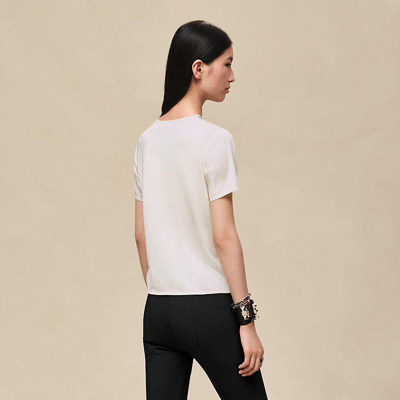 エルメス シェーヌダンクル Tシャツ ショートスリーブニット ホワイト 34 楽天市場】エルメス HERMES ナウサ シルク コットン シェーヌダンクル