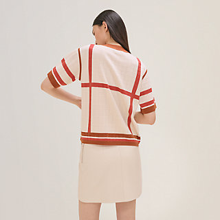 ショートスリーブニット 《キャドリーユ》 - ベージュ | Hermès