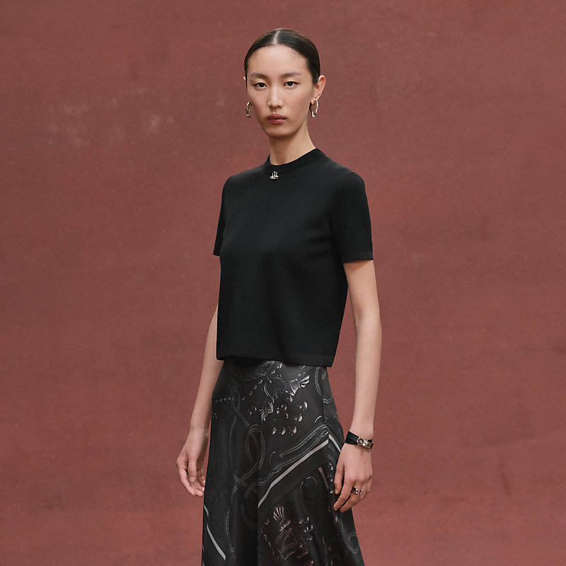 ショートスリーブニット 《パルフロワ・リミックス》モチーフ