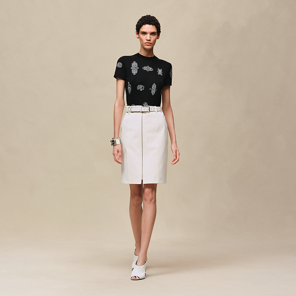 ショートスリーブニット 《フェロヌリー》モチーフ | Hermès