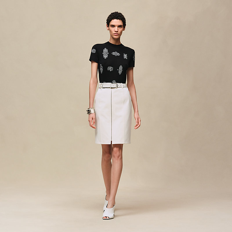 ショートスリーブニット 《フェロヌリー》モチーフ | Hermès