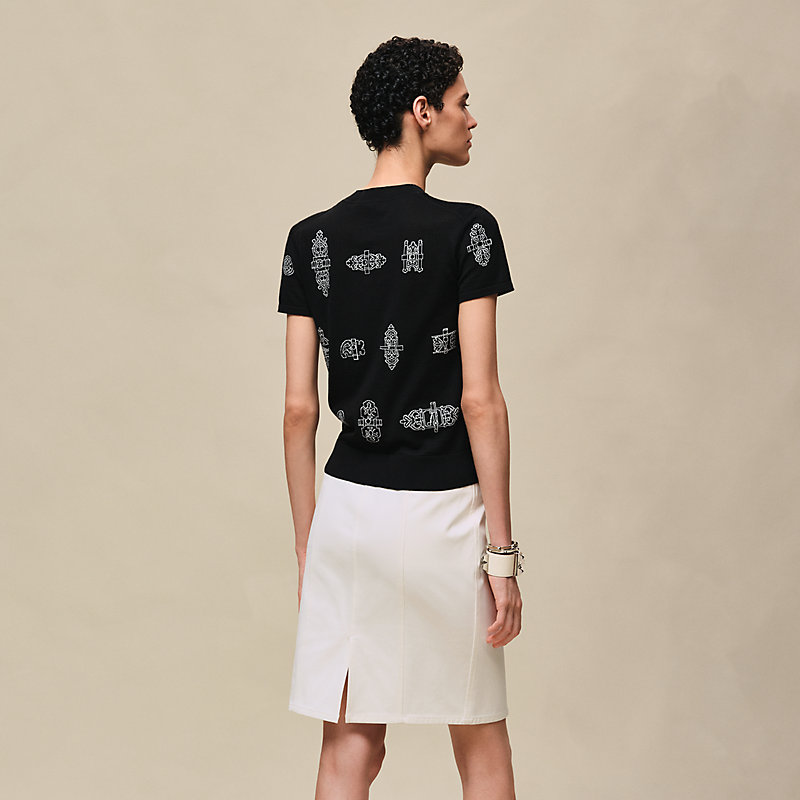 ショートスリーブニット 《フェロヌリー》モチーフ | Hermès