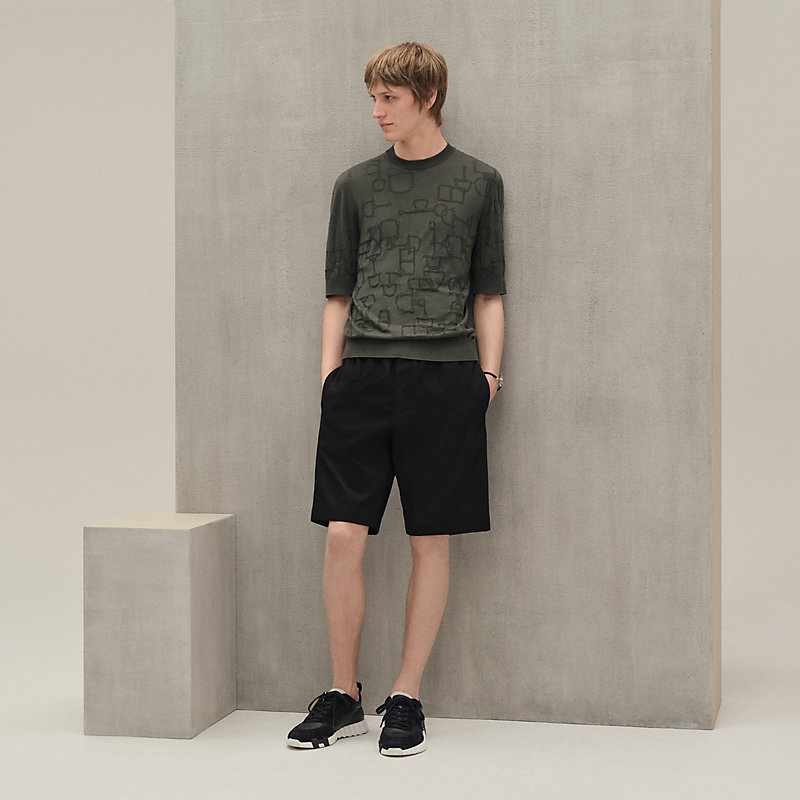 Hermès ツイルレース・ショートスリーブニット 38 Hermès ツイルレース・ショートスリーブニット 38 ツイルレーヌ