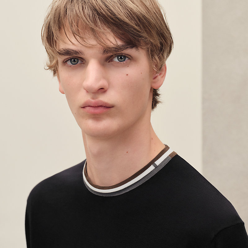 エルメス　ショートスリーブニット HERMES - エルメス レショートスリーブ ニット 《Hリフト》モチーフ