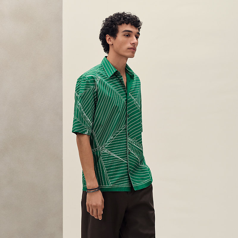 ショートスリーブプリントシャツ 《ヴァン・ポルタン・フィネス