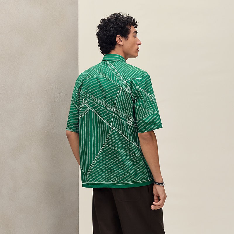 ショートスリーブプリントシャツ 《ヴァン・ポルタン・フィネス