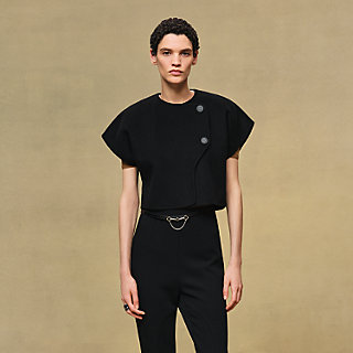 新品未使用【HERMES】ショートスリーブボレロ ショートスリーブボレロ--
