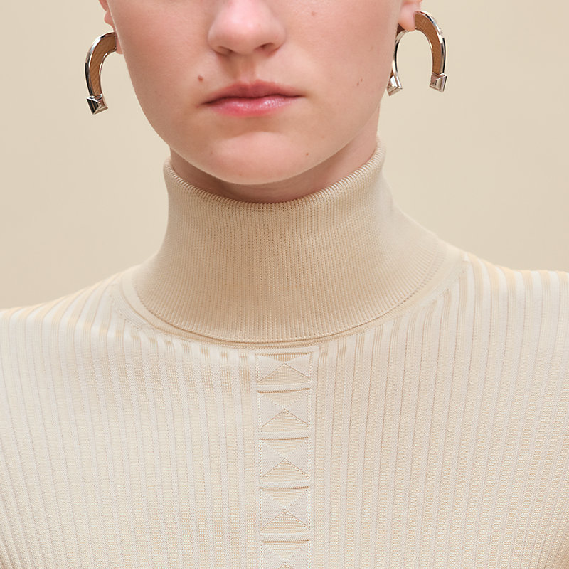 ショートドレス ロングスリーブ - ホワイト | Hermès - エルメス-公式