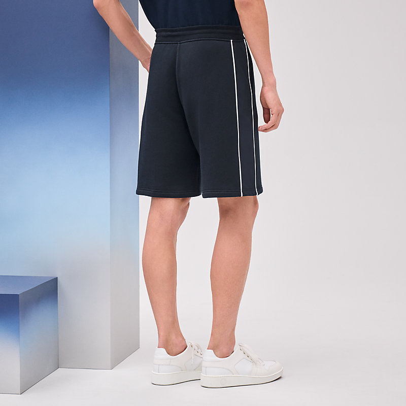 HERMES - HERMES エルメス ショートパンツ XS 紺x青(総柄