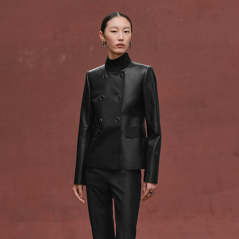 ショートピーコート - ブラック | Hermès - エルメス-公式サイト