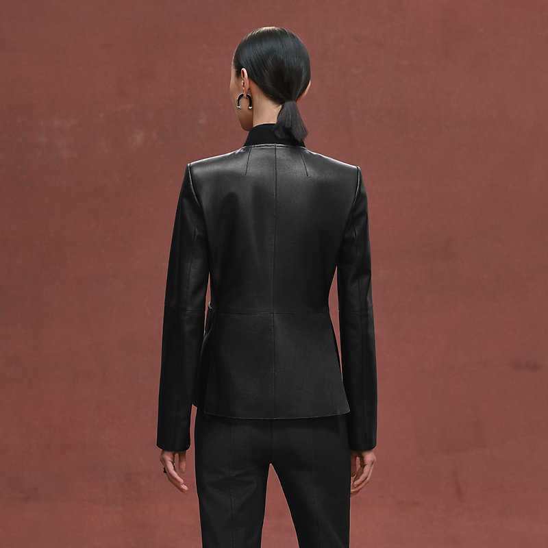 ショートピーコート - ブラック | Hermès - エルメス-公式サイト