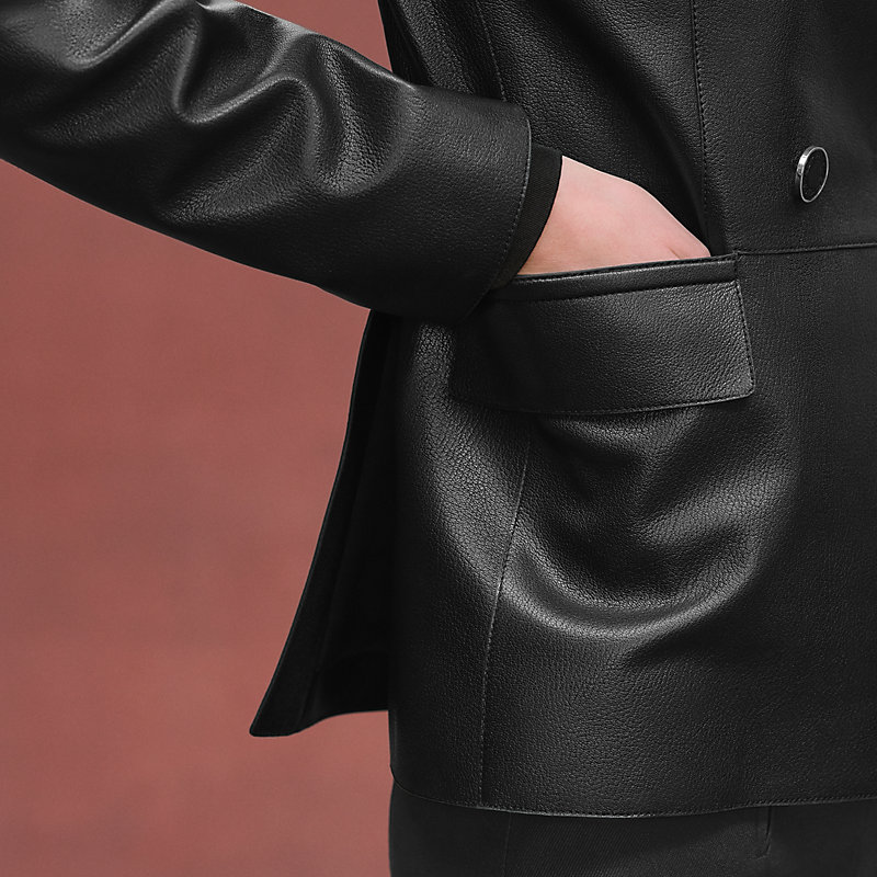ショートピーコート - ブラック | Hermès - エルメス-公式サイト