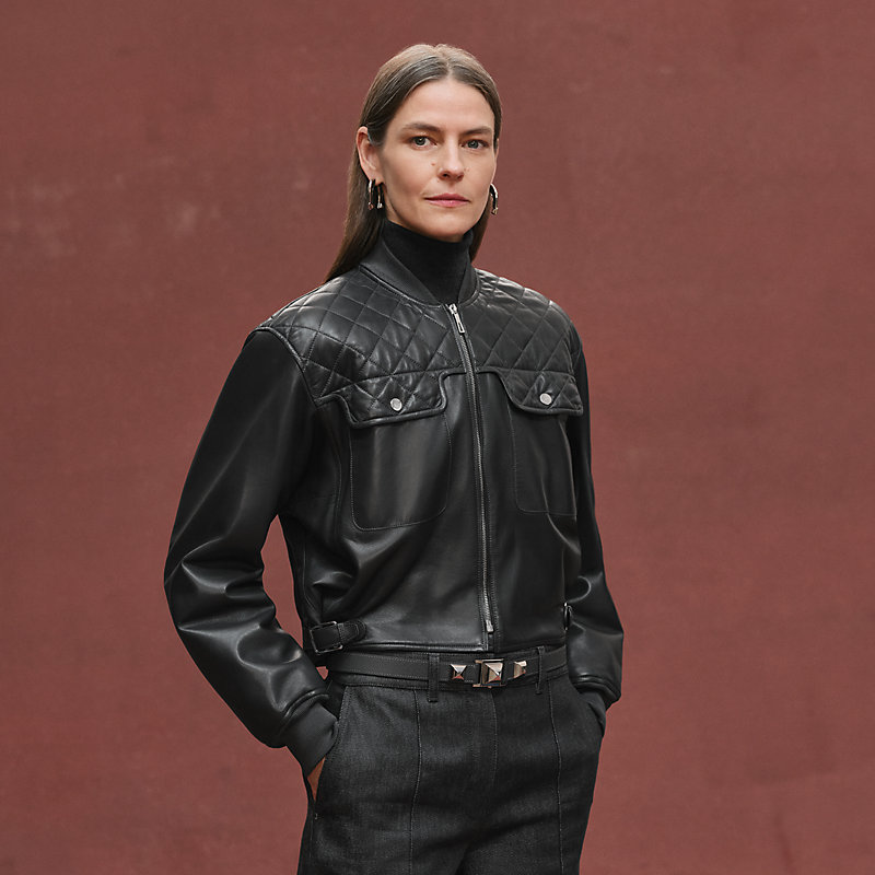 ショートブルゾン - グレー | Hermès - エルメス-公式サイト