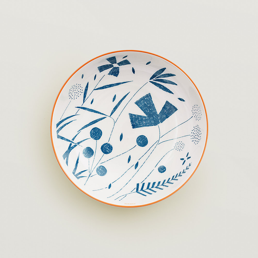 シリアルプレート 〈ウォーク イン ザ ガーデン〉 | Hermès