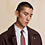シルクツイルタイ 7&nbsp;cm 《Hマンシェット》, イメージ: 着用例, worn, ビュー2の2