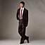 シルクツイルタイ 7&nbsp;cm 《ポワ・シェヴロン》, イメージ: 着用例, worn, ビュー2の2
