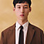 シルクニットタイ 5&nbsp;cm《ドゥ・タン》, イメージ: 着用例, worn, ビュー2の2