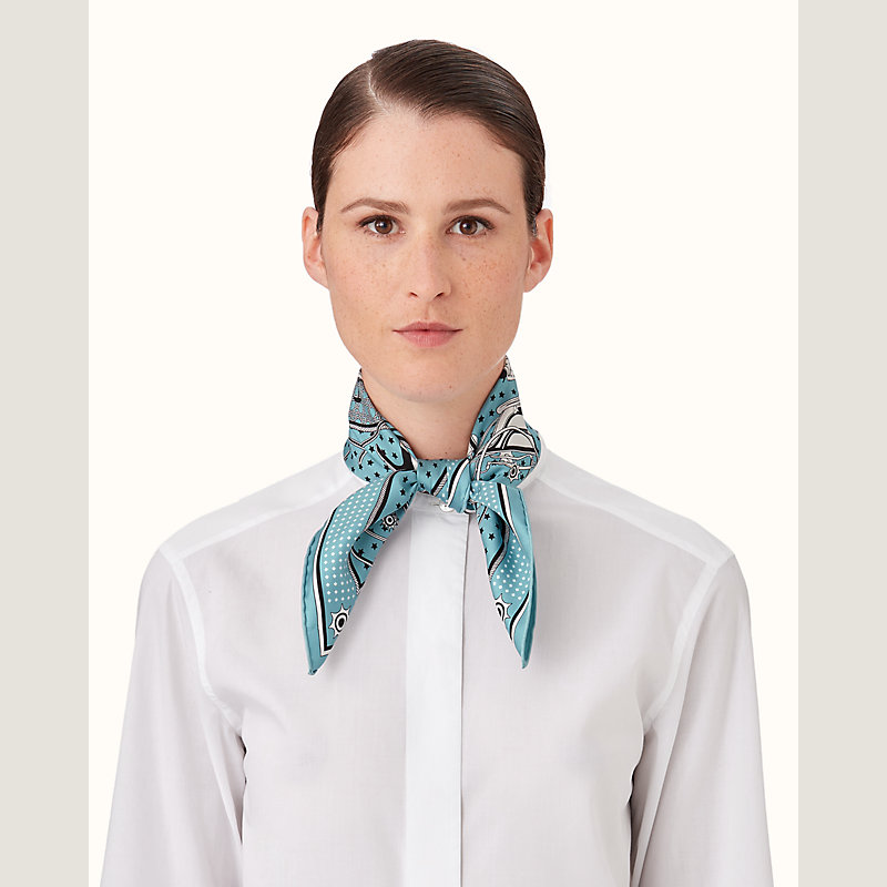 シルクバンダナ 《折畳み式幌の馬車》