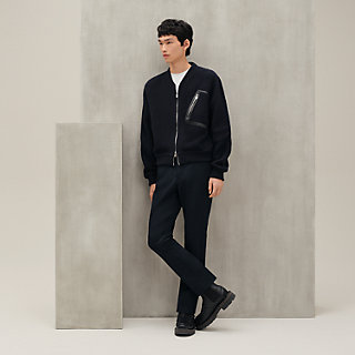 ジップアップ・カーディガン--