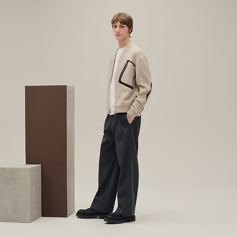 ✨エルメスジップアップカーディガン　メンズ✨ ジップアップ・カーディガン - ベージュ - XXS | Hermès - エルメス