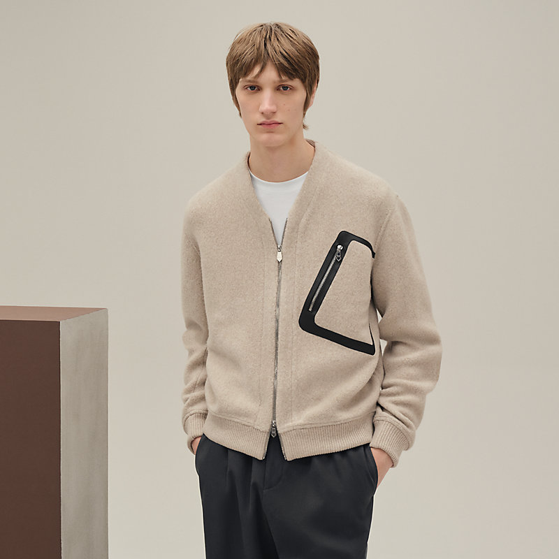 ✨エルメスジップアップカーディガン　メンズ✨ ジップアップ・カーディガン - ベージュ - XXS | Hermès - エルメス