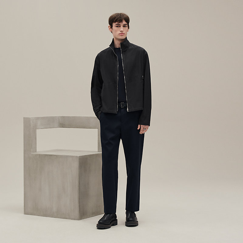HERMES 】ワークアウトに◎「Run H」ジップパーカー ブラック