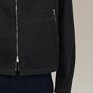 【HERMES】ハイネックジップアップ・シャツブルゾン 絹100% ジップアップ・シャツブルゾン | Hermès - エルメス-公式サイト